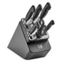 Набор из 5-ти ножей и ножниц в подставке, цвет антрацит, серия TWIN Four Star, ZWILLING J.A. HENCKELS, Германия