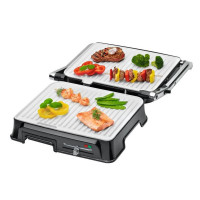 Гриль, пластик, нержавеющая сталь, черный, серебристый, CLATRONIC, Германия_00812400041043291628.jpg