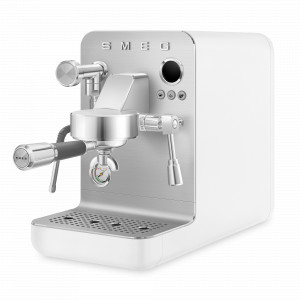 Кофемашина - эспрессо с капучинатором, нержавеющая сталь, пластик, белый матовый, SMEG, Италия, SMEG (Италия)