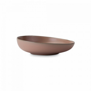 Салатник Pink, 24 см, каменная керамика, розовый, серия Tide, ROOMERS TABLEWARE, Нидерланды, Салатники, чаши сервировочные