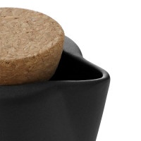 Набор сахарница и молочник, 200 мл, фарфор, пробка, черный, серия Nicola, VIVA Scandinavia, Дания_00803020064906916692.jpg