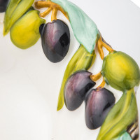 Салатник , 26 см, керамика, белый, зеленый, серия Оливки, EDELWEISS, Италия_00814780044344064966.jpg