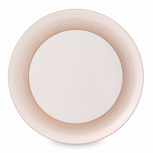 Блюдо круглое White Gold, 32 см, фарфор, белый, золотой, серия Constanza Rio, FALKENPORZELLAN, Германия, Блюда из фарфора