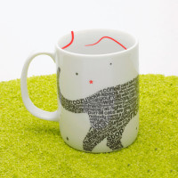 Кружка «Шрифт кот», 330 мл, фарфор, белый, KOENITZ, Германия_00809240058290919916.jpg