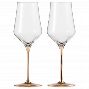 Набор бокалов для белого вина, 2 шт., цвет ножки-золотой, 380 мл, серия Ravi, EISCH, Германия, EISCH (Германия)