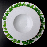 Тарелка суповая, 23 см, костяной фарфор, белый, серия White Nature, TAITU, Италия_00812510044544447338.jpg