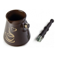 Турка Lovely, 500 мл, керамика, дерево, коричневый, WALMER, Великобритания_00808720061344133648.jpg