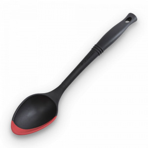 Ложка кухонная, 34,5 см, нейлон, силикон, черный, красный, LE CREUSET, Франция, Сезонные цвета LE CREUSET