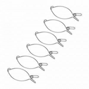 Клипса для мяса Volte, 6 штук, 24,5 х 8 см, нержавеющая сталь, GEFU, Германия, Аксессуары для гриля