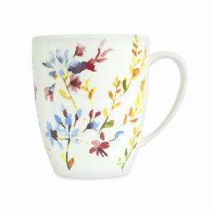 Кружка , 360 мл, фарфор, белый, декор, серия Spring Floral, GRACE BY TUDOR, Великобритания, GRACE BY TUDOR (Великобритания)