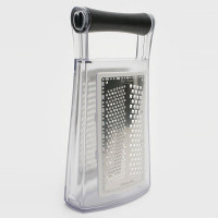 Металлическая терка из нержавеющей стали с контейнером, нержавеющая сталь/пластик, серия Technicus Square, WESTMARK, Германия_00776610067520541748.jpg