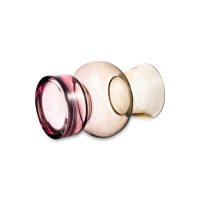 Ваза Триобль, 25.5 см, стекло, розово-дымчатый, Rasteli, Бельгия_00812030044027538728.jpg