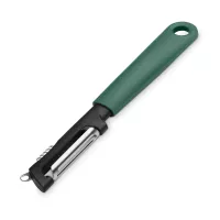 Овощечистка с ножом для получения цедры, 20 см, нержавеющая сталь, пластик, темно-серый, серия Tasty+, BRABANTIA, Бельгия, 