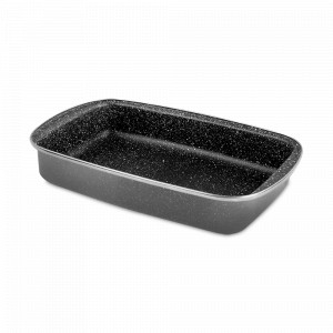 Форма прямоугольная для запекания, 30 см, 2 л, сталь, стеклоэмаль, черный, серия K2, VITRINOR, Испания, Посуда антипригарная