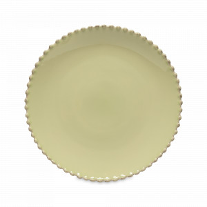 Тарелка обеденная Lilly green, 28 см, керамика, фисташковый, серия Pearl, COSTA NOVA, Португалия, Тарелки обеденные