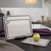 Доска композитная разделочная с желобом, 29x20 см, белое дерево, серия Elegance, ComposeEat, Россия_00820020047817525018.jpg