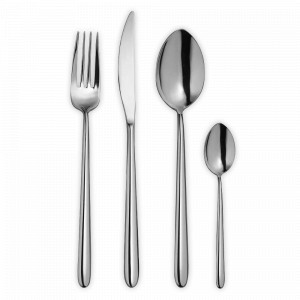 Набор столовых приборов, 24 предмета на 6 персон, нержавеющая сталь 18/10, серия Stiletto, BROGGI, Италия, BROGGI (Италия)