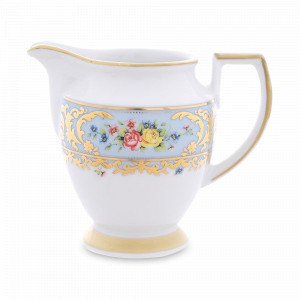 Молочник Blue Gold, 200 мл, фарфор, голубой, декор, серия Constanza Vienna, FALKENPORZELLAN, Германия, Молочники