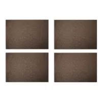 Набор из 4-х подстановочных прямоугольных салфеток, 33 х 48 см, пвх, шоколадный, серия Shimmer, WO HOME, Германия, 