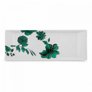 Блюдо сервировочное прямоугольное, 32 х 12 см, фарфор, декор, серия Duality, VISTA ALEGRE, Португалия, Duality VISTA ALEGRE