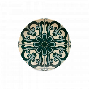 Тарелка закусочная Lamego, 21.6 см, керамика, белый, декор, серия Elements, COSTA NOVA, Португалия, Тарелки керамические