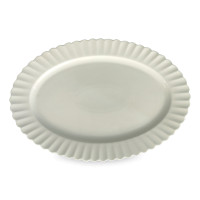 Блюдо овальное White, 35.5 х 24.2 см, фарфор, белый, серия Lynns, ROOMERS TABLEWARE, Великобритания