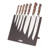 Набор кухонных ножей, 7 штук, на магнитной подставке ComposeEat, серия Classic Walnut, BERGER CUTLERY, Германия, 