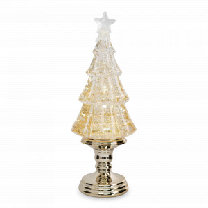 Украшение Снежный фонарь с подсветкой, 35 см, пластик, шампань, серия Event, ANNA LAFARG, Китай, Event ANNA LAFARG