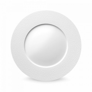 Тарелка подстановочная FRAGMENTS BLANC, 32 см, фарфор, белый, рельеф, серия Collection L, GUY DEGRENNE, Франция, Тарелки подстановочные