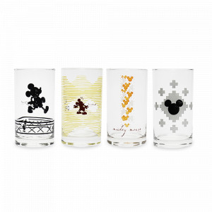 Набор из 4-х высоких стаканов Boho, 245 мл, стекло, серия Disney, LUCARIS, Таиланд, Стаканы для воды