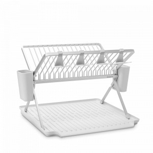 Сушилка для посуды складная, 51 х 42 см, нержавеющая сталь, пластик, бежевый, серия Sink Side, BRABANTIA, Бельгия, Sink Side BRABANTIA