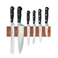 Набор из 6-ти кухонных ножей на магнитном держателе из дерева орех, серия Classic, WUESTHOF, Золинген, Германия