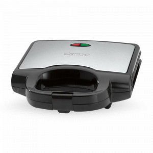 Сэндвичница, 23,5 х 23,5 х 9,5 см, пластик, черный, CLATRONIC, Германия, Вафельницы