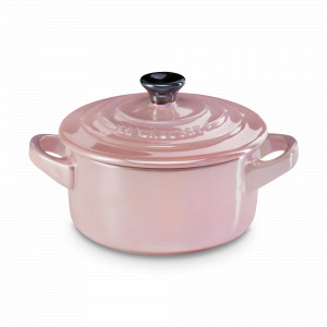 Кокот , 0,25 л, 10 см, керамика, розовый металлик, серия Pearlized Chiffon Pink, LE CREUSET, Франция, Новогодняя коллекция