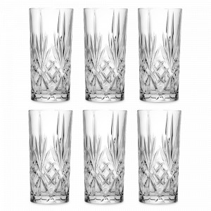 Набор из 6-ти стаканов для воды, 360 мл, хрустальное стекло, серия Melodia, RCR, Италия, Скидка -30% на итальянское стекло RCR