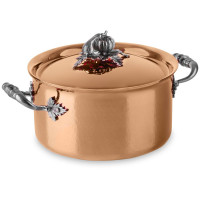 Набор посуды 3 пр., медь, крышки с посеребренной декорированной ручкой, серия Opus Cupra, RUFFONI, Италия_00777850075421411837.jpg
