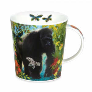 Кружка «Горилла», 320 мл, костяной фарфор, белый, декор, серия Lomond, DUNOON, Великобритания, Кружки