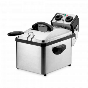 Фритюрница , нержавеющая сталь, пластик, стальной, черный, ROMMELSBACHER, Германия, ROMMELSBACHER (Германия)