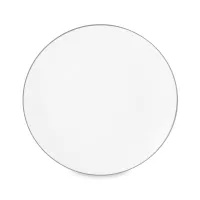 Тарелка обеденная, 27.5 см, фарфор, белый с серебристым кантом, серия White Platinum, MAXWELL WILLIAMS, Австралия, 