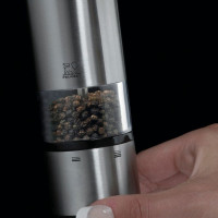 Мельница для перца электрическая 20 см, матовая сталь/акрил, серия Elis, PEUGEOT, Франция_00776260058281355625.jpg