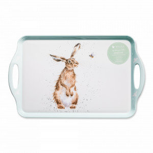 Поднос «Заяц и пчела», 48 х 29,5 см, пластик, декор, серия Забавная фауна, PIMPERNEL, Великобритания, Подносы