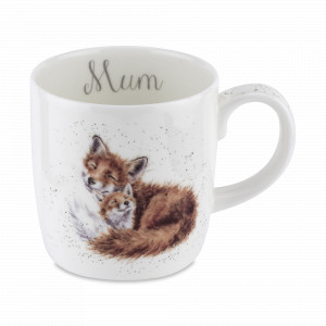 Кружка «Забавная фауна Мама-лиса», 400 мл, костяной фарфор, декор, серия Wrendale Designs, ROYAL WORCESTER, Великобритания, ROYAL WORCESTER (Великобритания)