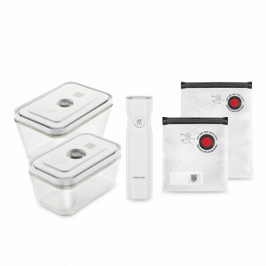 Набор  для вакуумного хранения продуктов из 7 предметов, боросиликатное стекло, пластик, серия Fresh Save, ZWILLING J.A. HENCKELS, Германия, Бытовая техника