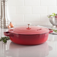 Сотейник с крышкой, 24 см, чугун, вишневый, серия La Cocotte, STAUB, Франция_00795630065699554105.jpg