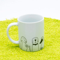 Кружка «Забавные собаки», 330 мл, фарфор, белый, KOENITZ, Германия_00809230052333751073.jpg