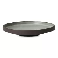 Блюдо круглое Brown, 30 см, каменная керамика, коричневый, серый, ROOMERS TABLEWARE, Нидерланды, 