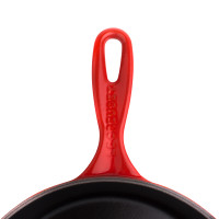 Чугунная эмалированная сковорода глубокая с толстым дном, 26 см, красный, LE CREUSET, Франция_00797800045821472034.jpg