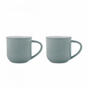 Набор из 2 кружек Eva, 350 мл, фарфор, серо-голубой, серия Minima, VIVA Scandinavia, Дания, Наборы кружек для чая