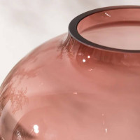 Ваза Бутон, 22.2 см, ручная работа, стекло, розовый, KROSNO, Польша_00814920045928674087.jpg