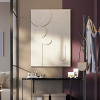 Панно декоративное с эффектом 3D Minimalism Bubble, 70 х 100 см, холст, дерево, бежевый, серия Art, BERGENSON BJORN, Великобритания_00819730056341058543.jpg